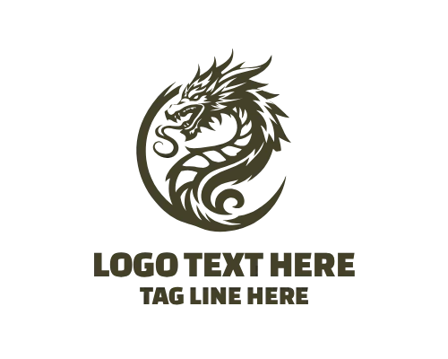 Dragon Emblem Logo for Legendary Branding