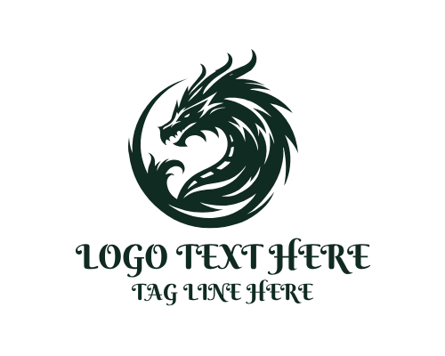 Dragon Head Logo for Gaming and Mascot Branding