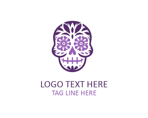 Drip Mexican Skull Logo