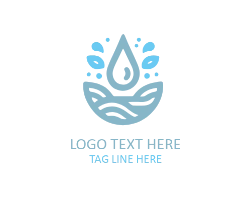 Drop Circle Frame Logo