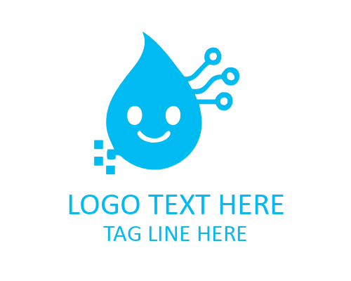 Drop Mascot Brand Logo