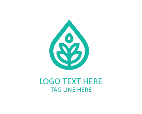 Drop Wave Ocean Logo