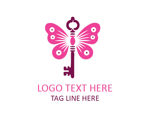  Dual Tone Butterfly Key Logo