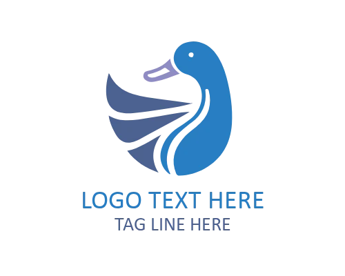 Duck and Leaf Logo for Eco Friendly Brands