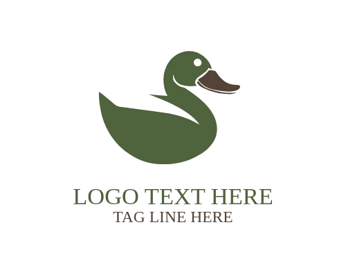 Duck Badge Logo for Outdoor and Vintage Branding