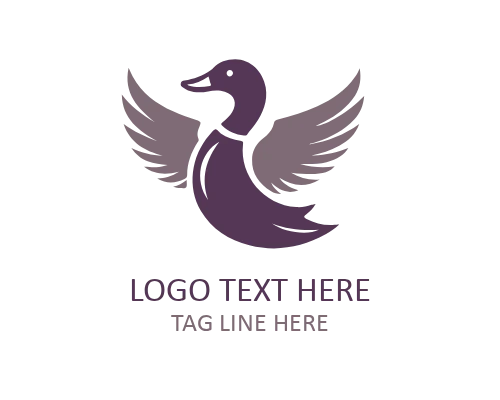 Duck Circle Badge Logo for Versatile Branding