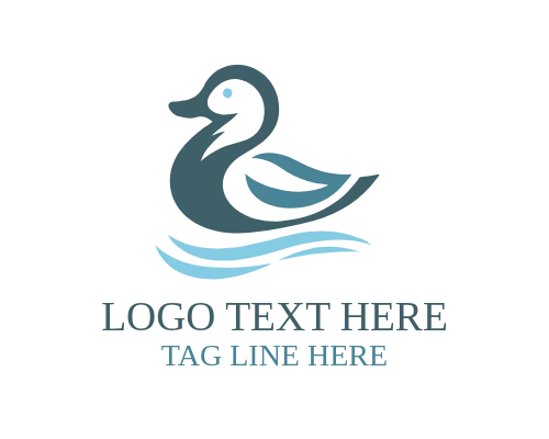 Duck Eco Cycle Logo for Sustainability Brands