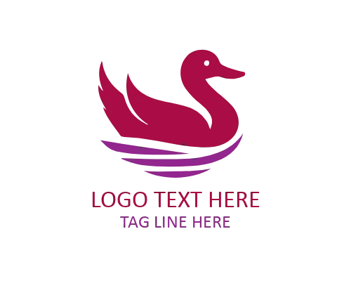 Duck Family Logo for Wildlife and Conservation Brands