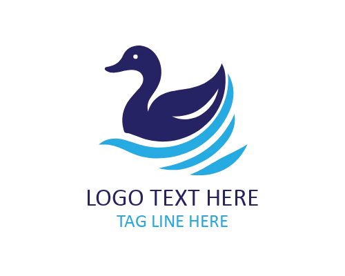 Duck Flying Logo for Outdoor and Adventure Brands