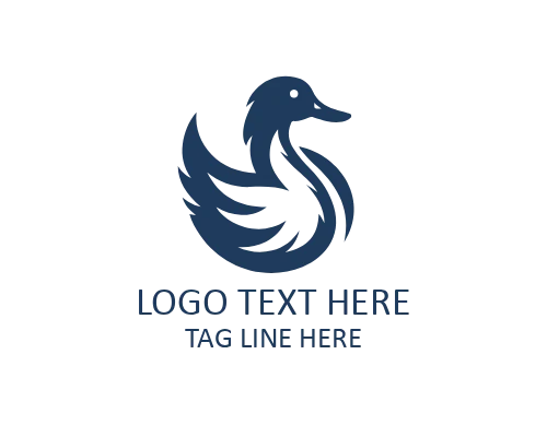 Duck Gliding Logo for Smooth and Elegant Branding