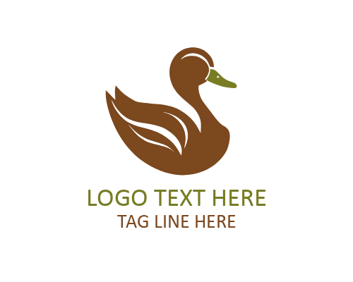 Duck Head Logo for Mascot and Brand Identity