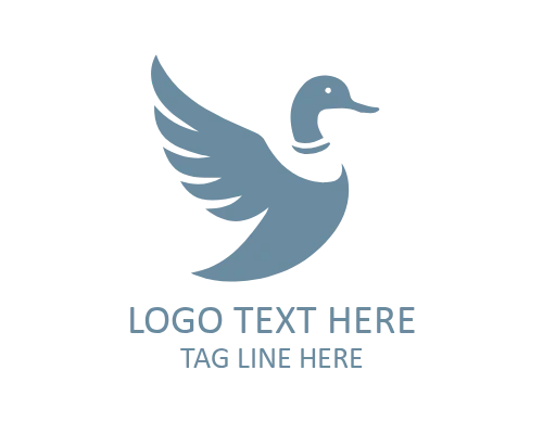 Duck Line Pattern Logo for Modern Design