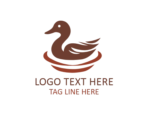 Duck Minimal Horizon Logo for Clean Brands