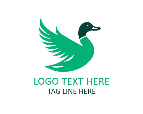 Duck Monogram Style Logo for Identity Design
