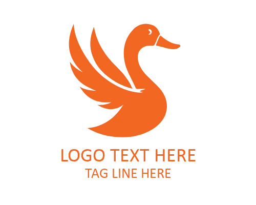Duck Monoline Logo for Modern Designers