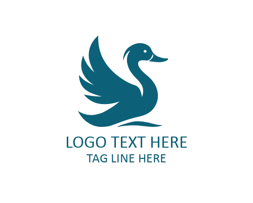 Duck Profile Logo for Elegant and Modern Branding