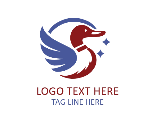 Duck Ring Emblem Logo for Balanced Branding