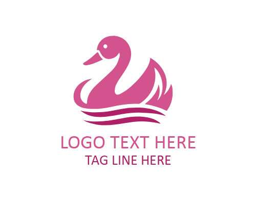 Duck Spiral Motion Logo for Creative Brands