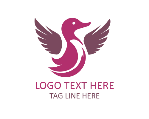Duck Waterline Outline Logo for Aquatic Brands