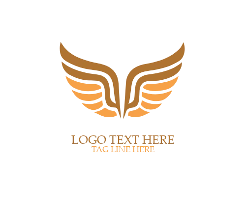 Dynamic Abstract Wings Logo