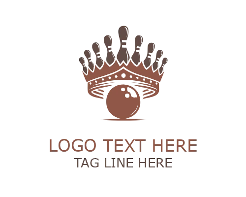 Dynamic Bowling Logo Emblem with Modern Style