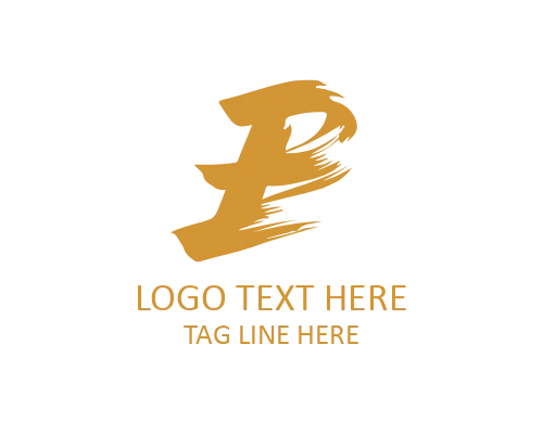 Dynamic Brush Letter E Logo for Modern Branding