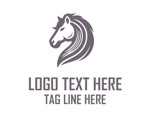 Dynamic Elegance Linear Horse Logo Design
