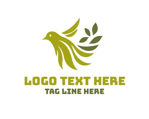 Dynamic Elegant Bird Logo