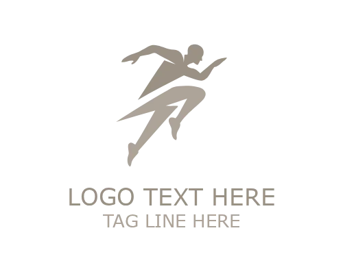 Dynamic Energy Human Logo
