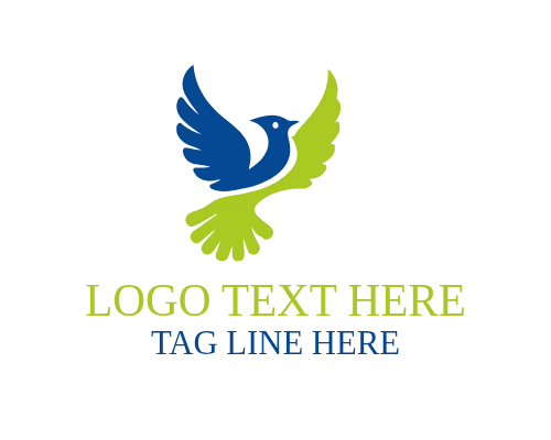 Dynamic Flying Bird Logo