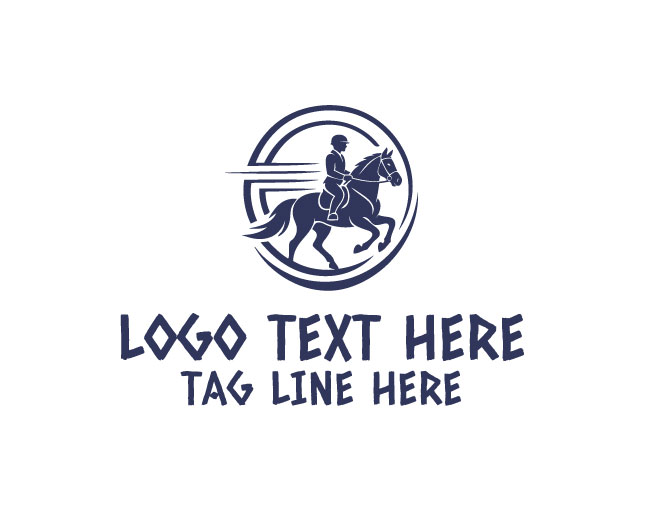 Dynamic Horseback Logo