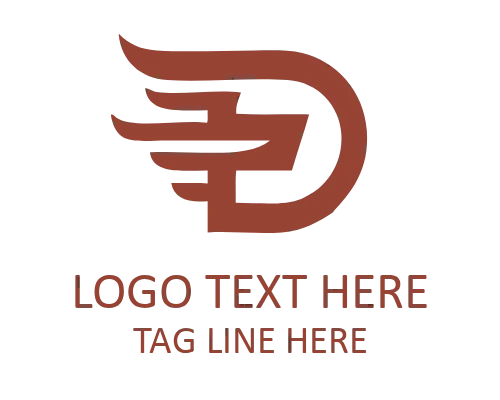 Dynamic Letter D Logo for Startup Branding