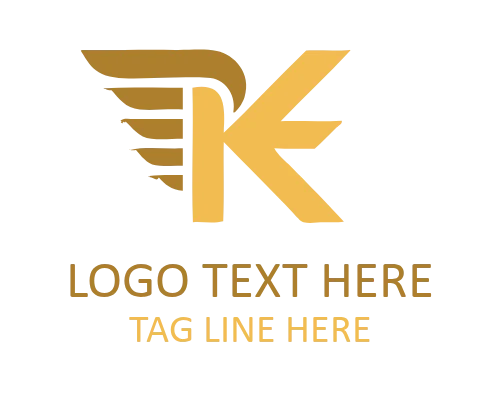 Dynamic Letter K Logo for Startup Branding