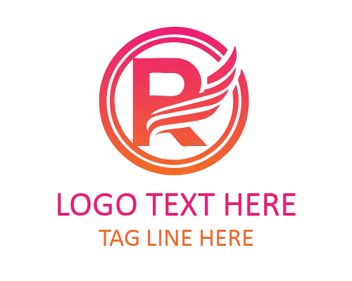 Dynamic Letter R Logo for Startup Branding