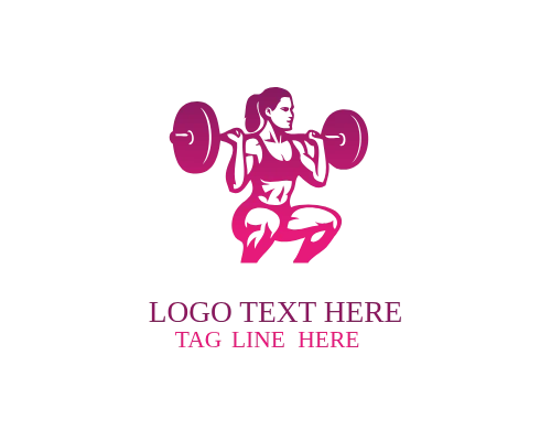 Dynamic Lift Strong Woman Logo