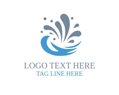  Dynamic Liquid Wave Splash Logo for Aqua Branding