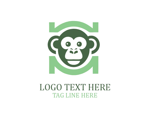 Dynamic Monkey Mascot Logo