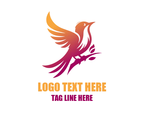 Dynamic Motion Bird Logo