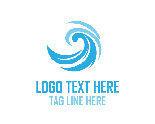 Dynamic Ocean Wave Logo