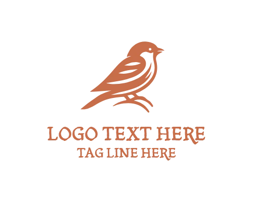 Dynamic Sparrow Flight Logo