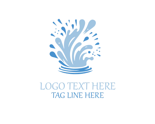 Dynamic Wave Energy Splash Logo for Active Brands