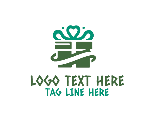 E-commerce Gift Box Logo Design