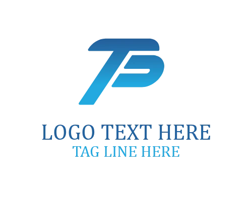 E-commerce Letter T and P Logo