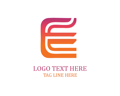 E Monogram Letter Logo