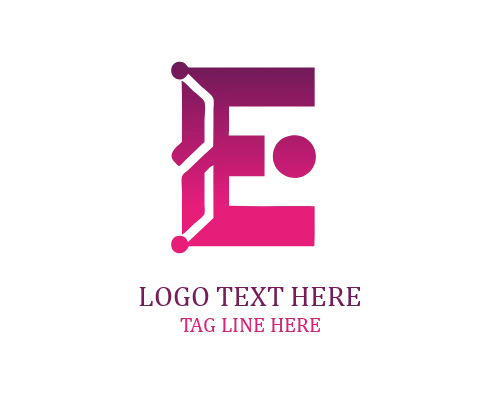 E Monogram Letter Logo