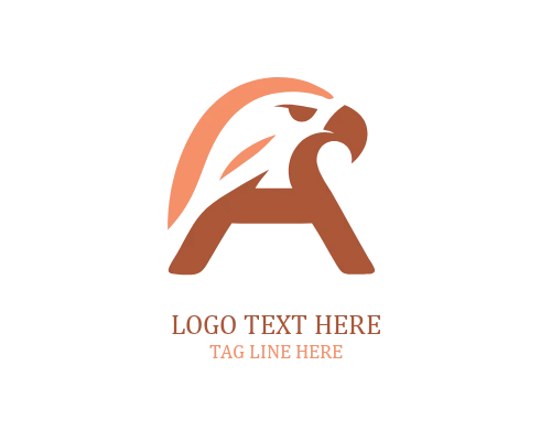 Eagle A Letter Mark Logo