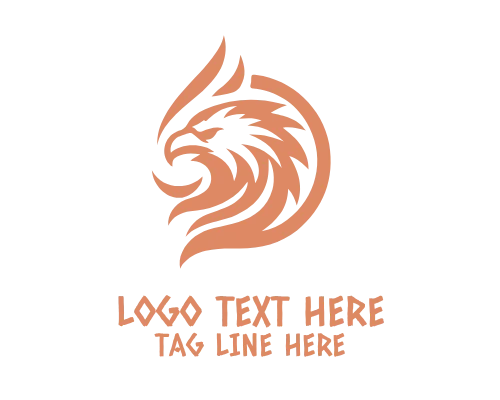 Eagle Bird Outline Logo
