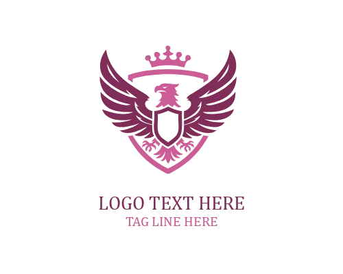 Eagle Crown Wings Logo