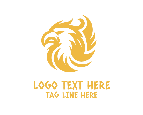 Eagle Face Outline Logo