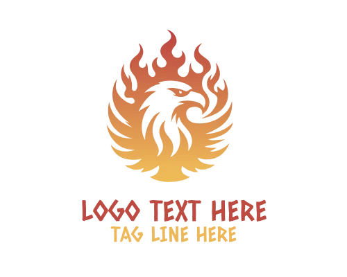 Eagle Landing Silhouette Logo